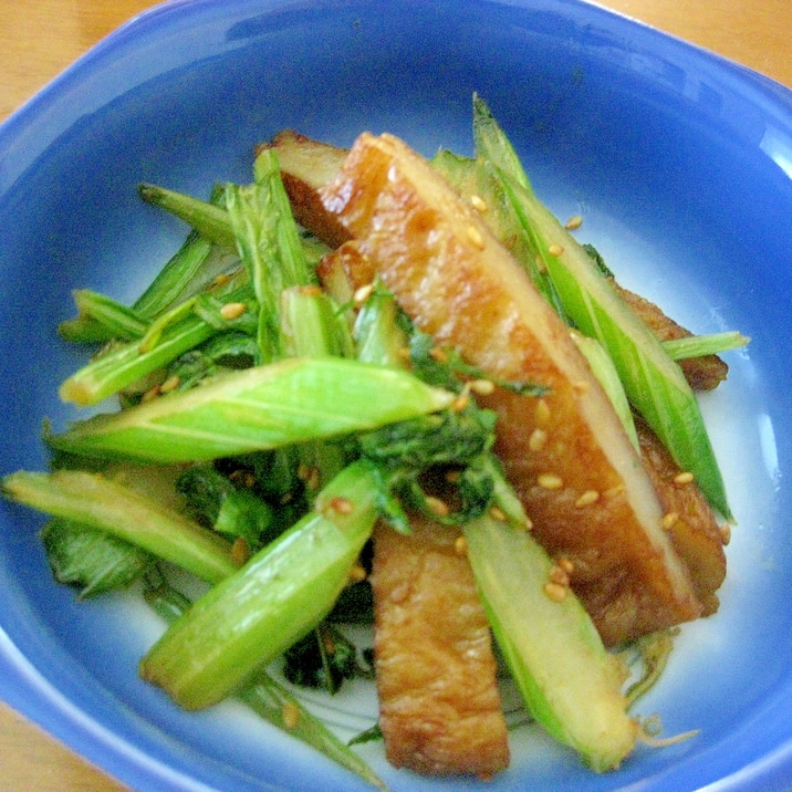 簡単美味しい節約レシピ!セロリとさつま揚げの炒め物